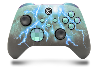 Green Skies & Green Chameleon Inserts Custom Xbox Series X|S Controller 