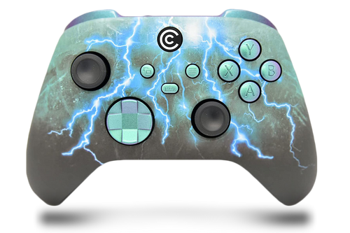 Green Skies & Green Chameleon Inserts Custom Xbox Series X|S Controller 