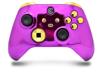 Purple Chrome & Gold Chrome Inserts Custom Xbox Series X|S Controller