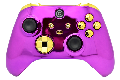Purple Chrome W/ Gold Chrome Inserts Xbox Series X/S Controller | Xbox Series X/S