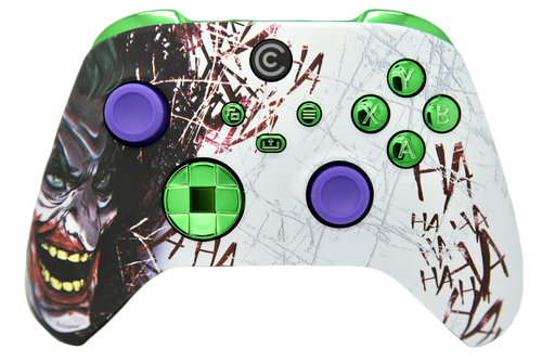 Jokester W/Green Chrome Inserts Xbox Series X/S Controller | Xbox Series X/S