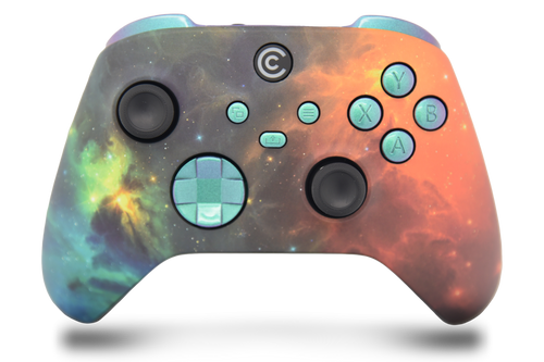 Vibrant Universe & Green & Purple Chameleon Inserts Custom Xbox Series X|S Controller 