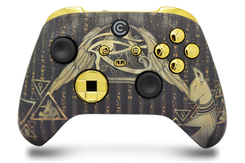 All Seeing Eye & Gold Chrome Inserts Custom Xbox Series X|S Controller 