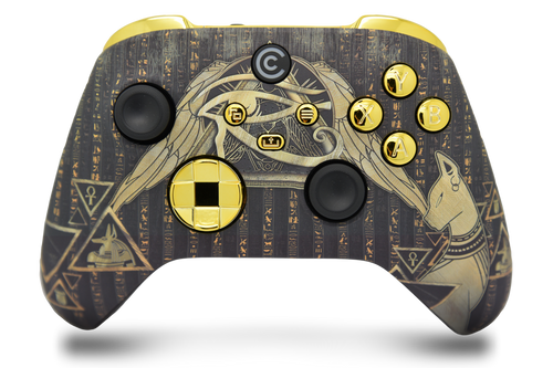 All Seeing Eye & Gold Chrome Inserts Custom Xbox Series X|S Controller 
