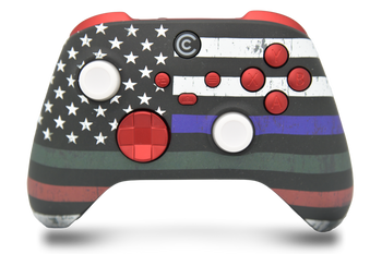 Thin Line & Red Inserts Custom Xbox Series X|S Controller 