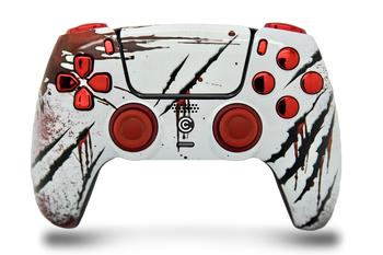Slasher & Red Chrome Inserts PS5 Controller | PS5