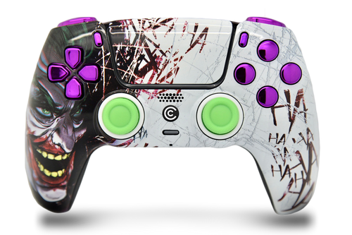 Jokester & Purple Chrome Inserts PS5 Controller | PS5