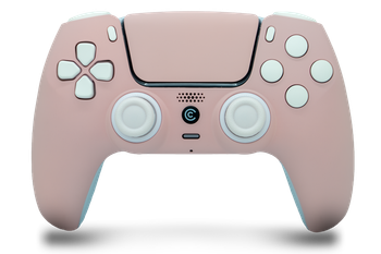 Baby Pink & White Inserts PS5 Controller | PS5