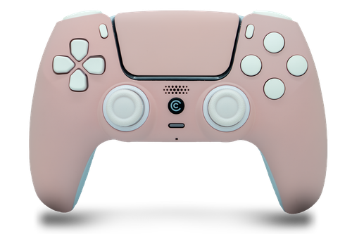 Baby Pink & White Inserts PS5 Controller | PS5