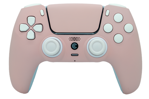 Baby Pink & White Inserts PS5 Controller | PS5
