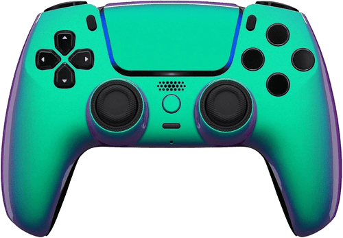 Green & Purple Chameleon PS5 Controller | PS5