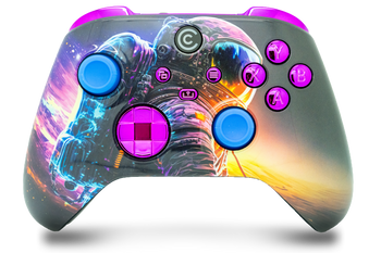 Astronaut & Purple Chrome Inserts Custom Xbox Series X|S Controller
