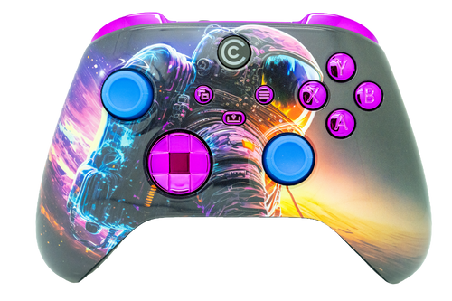 Astronaut & Purple Chrome Inserts Xbox Series X/S Controller | Xbox Series X/S
