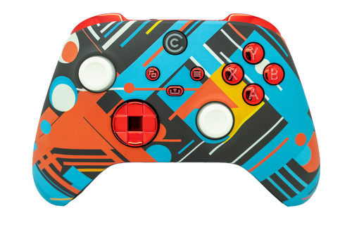 Abstract Fusion & Purple Chrome Inserts Xbox Series X/S Controller | Xbox Series X/S
