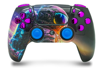 Astronaut & Purple Chrome PS5 Controller | PS5