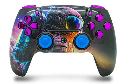 Astronaut & Purple Chrome PS5 Controller | PS5