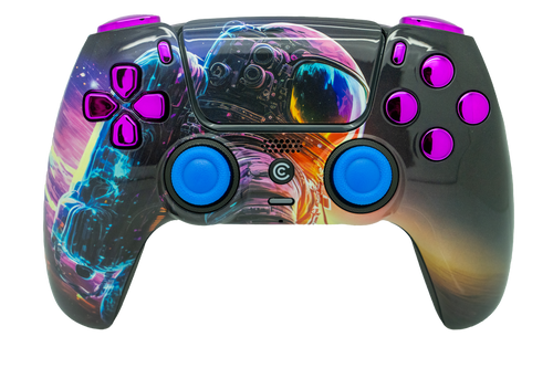 Astronaut & Purple Chrome PS5 Controller | PS5