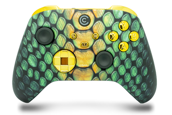 Viper Grid & Gold Chrome Inserts Custom Xbox Series X|S Controller 