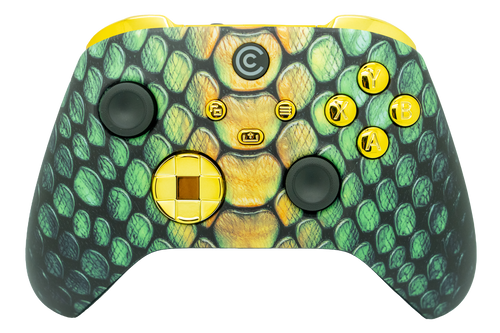Viper Grid & Gold Chrome Inserts Xbox Series X/S Controller | Xbox Series X/S