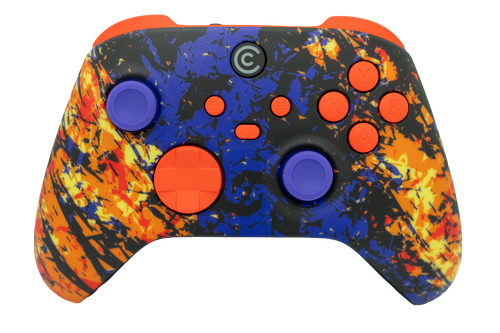 Inferno Galaxy & Orange Inserts Xbox Series X/S Controller | Xbox Series X/S