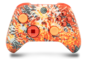 Solar Flare & Red Chrome Inserts Custom Xbox Series X|S Controller 