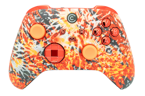 Solar Flare & Red Chrome Inserts Xbox Series X/S Controller | Xbox Series X/S