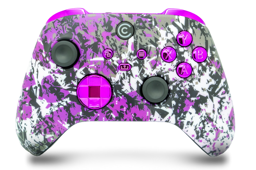 Shadow Bloom & Purple Chrome Inserts Custom Xbox Series X|S Controller 