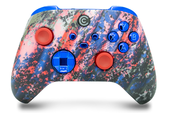 Glacier Burn & Blue Chrome Inserts Custom Xbox Series X|S Controller 