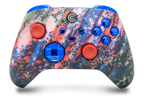 Glacier Burn & Blue Chrome Inserts Custom Xbox Series X|S Controller 
