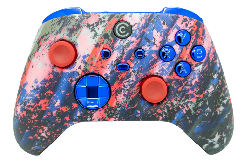 Glacier Burn & Red Chrome Inserts Xbox Series X/S Controller | Xbox Series X/S
