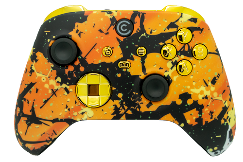 Molten Camo & Gold Chrome Inserts Xbox Series X/S Controller | Xbox Series X/S