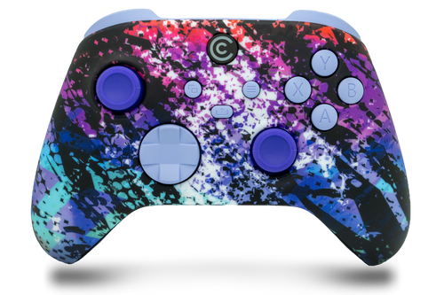 Digital Mirage & Light Violet Inserts Custom Xbox Series X|S Controller 