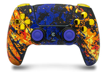 Inferno Galaxy & Gold Chrome PS5 Controller | PS5