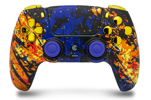 Inferno Galaxy & Gold Chrome PS5 Controller | PS5