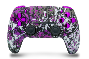Shadow Bloom & Purple Chrome Inserts PS5 Controller | PS5