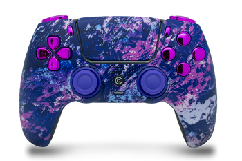 Purple Chaos & Purple Chrome Inserts PS5 Controller | PS5
