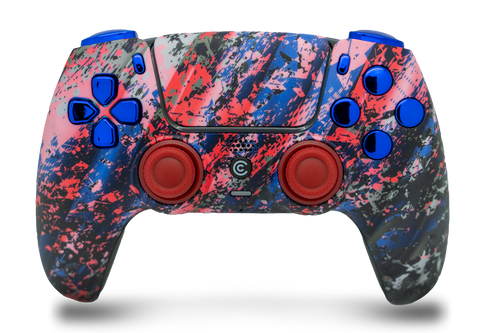 Glacier Burn & Blue Chrome Inserts PS5 Controller | PS5