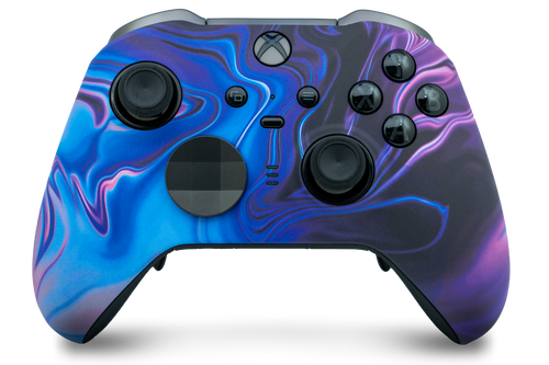 Blue & Purple Swirl Xbox One Elite Series 2 Controller | Elite Series 2