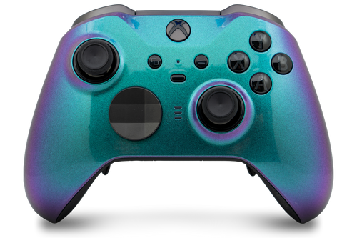 Green & Purple Chameleon Xbox One Elite Series 2 Controller | Elite Series 2