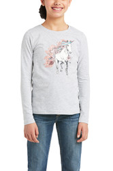 Ariat Youth My Unicorn Long Sleeve T Shirt - Front