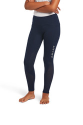 Ariat Youth EOS Knee Patch Riding Tights - Navy - Front