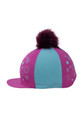 Hy Equestrian DynaMizs Ecliptic Hat Cover - Plum/Teal