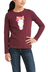 Ariat Youth Flower Crown Long Sleeve T Shirt