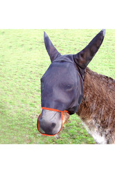 Equilibrium Field Relief Max Donkey Fly Mask - Black/Orange