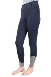 Hy Sport Active Young Rider Riding Pants - Midnight Navy/Pencil Point Grey