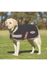 WeatherBeeta Comfitec Therapy-Tec Fleece Dog Coat - Black/Silver/Red - Lifestyle