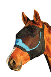 Woof Wear UV Fly Mask Without Ears - Black Turquoise