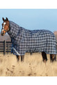 Horseware Rhino Plus Vari Layer Turnout Blanket 0g in Navy Check/Indigo