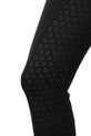 Hy Equestrian Ladies Synergy Riding Tights - Black - Knee detail