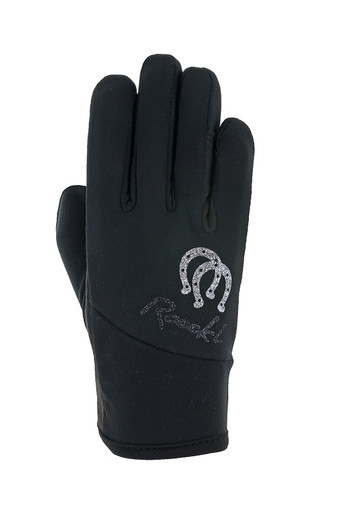 Roeckl Childrens Keysoe Gloves in Black-Front